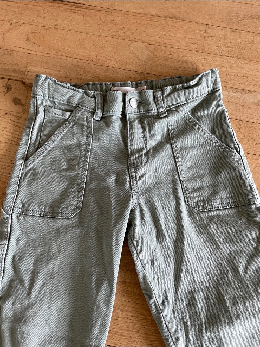 Levi's Kids Sage Green Utility-Style Jeans